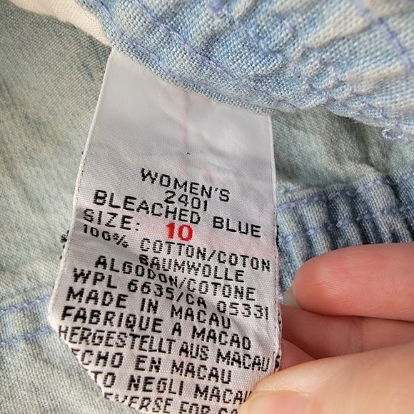 Woolrich Light Wash Denim Long Skirt SZ 10 - Picture 4 of 4